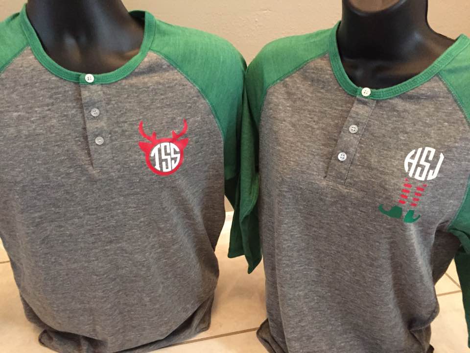 Monogrammed Alternative - Eco-Jersey™ Three-Quarter Sleeve Raglan Henley - 1989