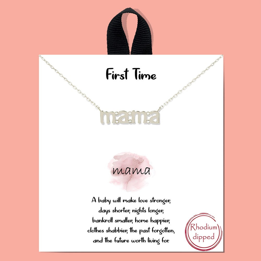 Dainty Chain Mama Necklace