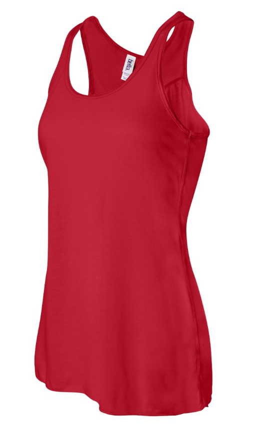 LADIES Bella + Canvas - Women's Flowy Racerback Tank - 8800 - GLITTER H LOGO