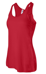 3 Up 3 Down Glitter Bella + Canvas - Women's Flowy Racerback Tank - 8800 - Red