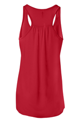 3 Up 3 Down Glitter Bella + Canvas - Women's Flowy Racerback Tank - 8800 - Red