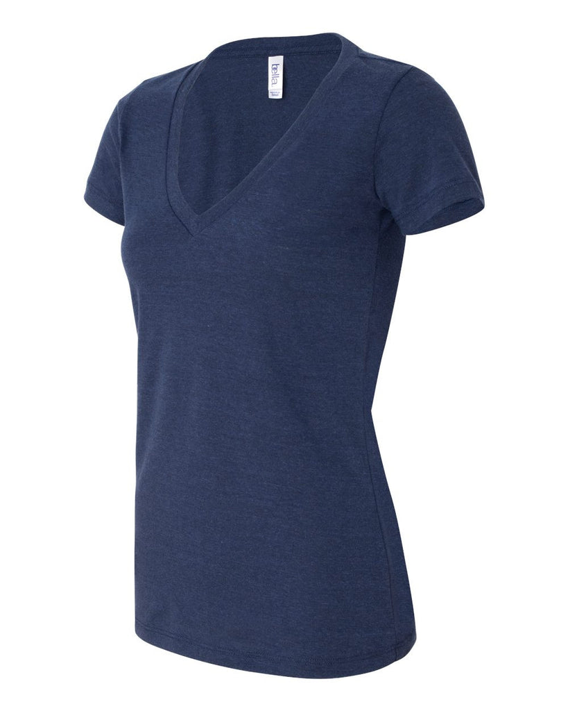 TEXAS TURN 2 Bella + Canvas - Women's Triblend Deep V-neck Tee - 8435
