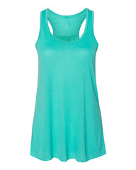 CREW BASEBALL - LADIES BELLA FLOWY TANK TEAL 8800 - CREW BASEBALL MOM GLITTER