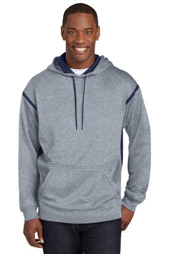 ILLUSIONS ADULT F246 Sport-Tek® Tech Fleece Colorblock Hooded Sweatshirt