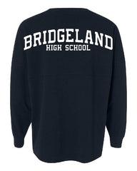 BRIDGELAND - J. America - HOODED Game Day Jersey T-Shirt - 8228 - ADULT