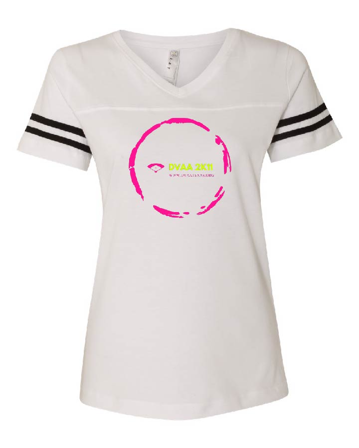 DVAA 2K11 - LADIES - LAT - Women's Football V-Neck Fine Jersey Tee - 3537