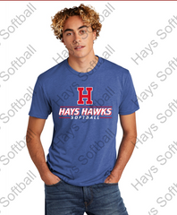 HAY HAWKS SOFTBALL - SOFT TRIBLEND ADULT Next Level - Triblend Crew - 6010 T-SHIRT
