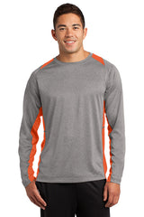 BRIDGELAND - Sport-Tek® Long Sleeve Heather Colorblock Contender™ Tee