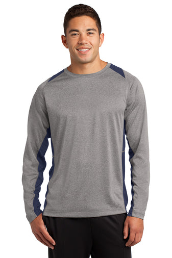 TEXAS TURN 2 - Sport-Tek® Long Sleeve Heather Colorblock Contender™ Tee