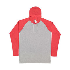 LAT Apparel 6917 - Men's Hooded Raglan Long Sleeve Fine Jersey Tee