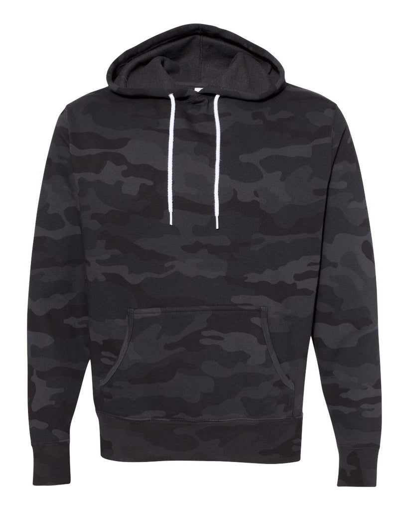 Illusions- Black Camo Adult- Independent Trading Co. - Unisex Lightweight Hooded Sweatshirt - AFX90UN