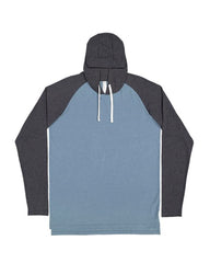 LAT Apparel 6917 - Men's Hooded Raglan Long Sleeve Fine Jersey Tee