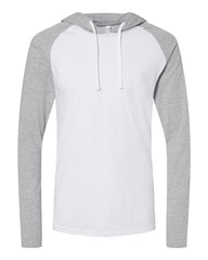 LAT Apparel 6917 - Men's Hooded Raglan Long Sleeve Fine Jersey Tee