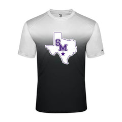 SAN MARCOS RATTLERS - OMBRE SHORT SLEEVE - BADGER DRIFIT PERFORMANCE