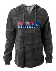 HOT SHOTS BASEBALL- Independent Trading Co. - Women’s Lightweight California Wave Wash Hooded Sweatshirt - PRM2500