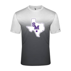 SAN MARCOS RATTLERS - OMBRE SHORT SLEEVE - BADGER DRIFIT PERFORMANCE