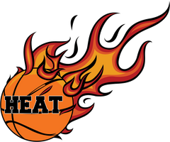 Heat Basketball - Gildan Heavy Duty T-Shirt - Cotton Tee