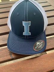 ILLUSIONS PACIFIC HEADWEAR 404M - Mesh Universal Baseball Cap - "I" LOGO