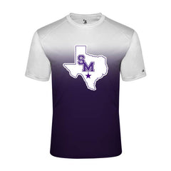 SAN MARCOS RATTLERS - OMBRE SHORT SLEEVE - BADGER DRIFIT PERFORMANCE