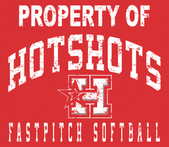 YOUTH - PROPERTY OF HOTSHOTS - PC54Y Port & Company® Youth Core Cotton Tee