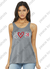 HOTSHOTS- Peace Love Hotshots - Bella Flowy Tank