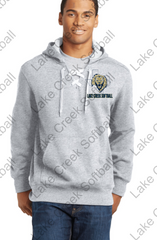 LAKE CREEK - STATE CHAMPIONS or LC Texas Softball ST271 Sport-Tek® Lace Up Pullover Hooded Sweatshirt