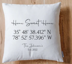Sublimated Custom Pillows - Home Coordinates