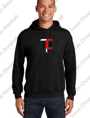 TEXAS CHOSEN BASEBALL -YOUTH and ADULT GILDAN HOODIE - TC LOGO