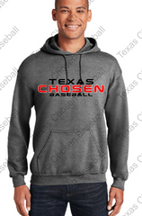TEXAS CHOSEN BASEBALL -YOUTH and ADULT GILDAN HOODIE - TEXAS CHOSEN BB LOGO