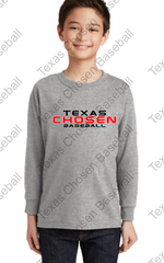 TEXAS CHOSEN BASEBALL - YOUTH LAT - Youth Fine Jersey Long Sleeve Tee - 6201