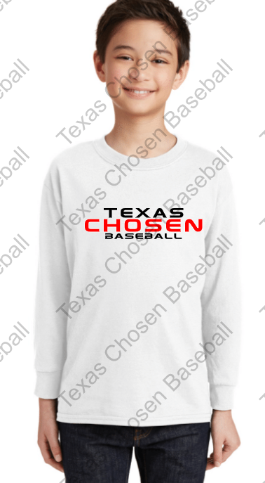 TEXAS CHOSEN BASEBALL - YOUTH LAT - Youth Fine Jersey Long Sleeve Tee - 6201