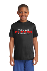 TEXAS CHOSEN Adult and Youth PosiCharge® Competitor™ Tee. ST350 - BLACK