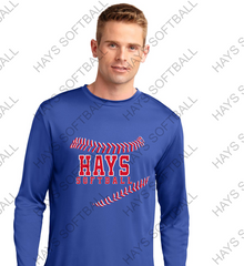 Hays Softball Drifit Long Sleeve- Sport-Tek® Mens PosiCharge® Competitor™ Tee. ST350
