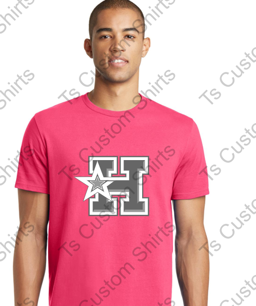 HOTSHOTS PINK OUT - ADULT - Bella OR DT5000 District ® The Concert Tee ®