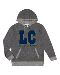 LAKE CREEK SOFTBALL Large LC LOGO - Harborside Mélange French Terry Pullover OR Hoodie 6965/6775
