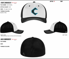 CREW BASEBALL - Pacific Gray Fitted Cap - CLEARANCE