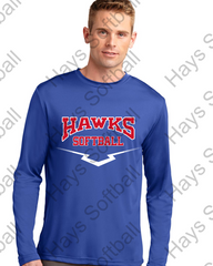 Hays Softball Drifit Long Sleeve- Sport-Tek® Mens PosiCharge® Competitor™ Tee. ST350