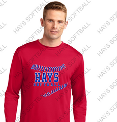Hays Softball Drifit Long Sleeve- Sport-Tek® Mens PosiCharge® Competitor™ Tee. ST350