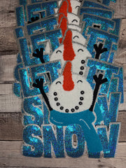 Let It Snow Sequin Christmas Patch