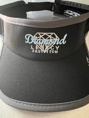 DIAMOND LEGACY - Pacific LITE SERIES ALL-SPORT ACTIVE VISOR White / Black Trim
