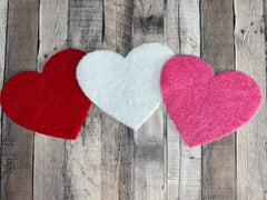 Heart Valentines Day Fluffy Patches
