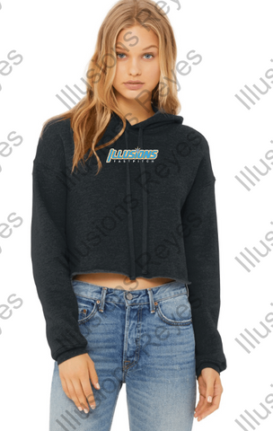 ILLUSIONS - Independent Trading Co. - Women’s Lightweight Cropped Hooded Sweatshirt