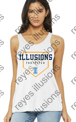 ILLUSIONS Bella + Canvas - Women's Flowy Racerback Tank - 8800