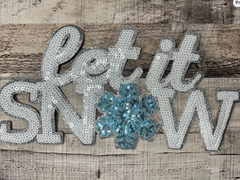 Let it Snow with Snowflake Seqin Patch