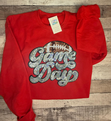 Game Day Football Sequin Patch