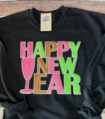 Happy New Year Sequin Patch - DISCOUNTED