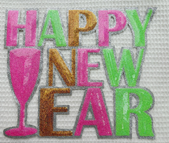 Happy New Year Sequin Patch - DISCOUNTED
