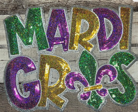 MARDI GRAS SEQUIN PATCH