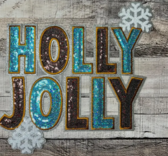 Holly Jolly Sequin Patch
