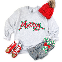 Retro Vintage Merry Crewneck Sweatshirt